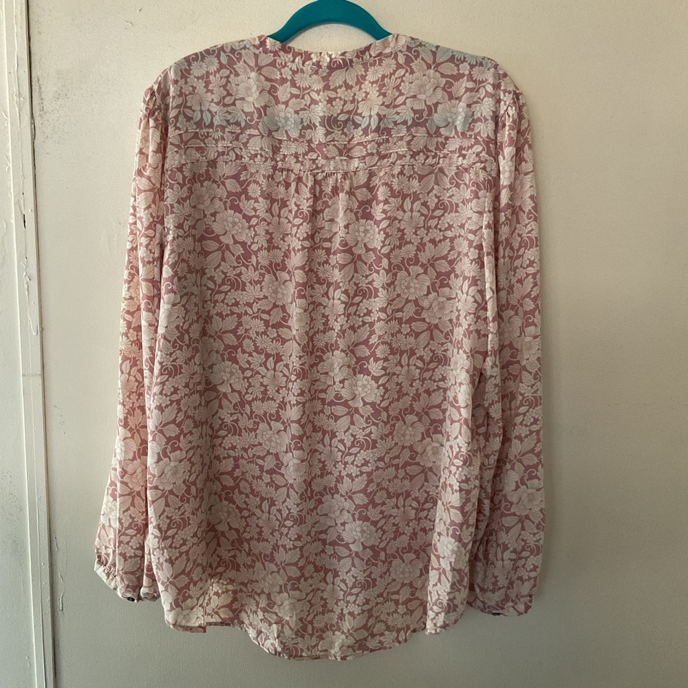 🌸 Lauren Conrad LC Floral Button-Front Blouse – Size XXL - Picture 2 of 8